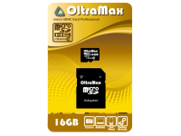Карта памяти OLTRAMAX MicroSDHC 16GB Class10 + адаптер SD