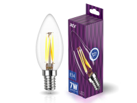 REV (32487 4) FILAMENT свеча С37 E14 7W, 4000K, DECO Premium, нейтральный свет