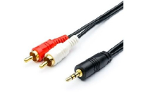 Аудио-видео шнур GEPLINK (АТ1009) аудио-кабель 1.5 m (mini-Jack3.5(m) <=> 2RCA(m), стерео, пакет)</=