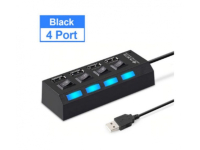 SMARTBUY (SBHA-7204-W) USB 2.0 хаб + выкл., 4 порта, белый