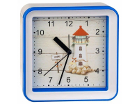 PERFEO (PF_C3138) Quartz часы-будильник "PF-TC-010", квадратные 14,8*14,8 см, подвес на ст