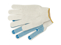 Перчатки х/б, ПВХ покрытие, "Точка", 7 класс Россия