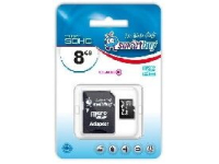 Карта памяти SMARTBUY MicroSDHC 8GB Сlass10 + адаптер