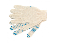 Перчатки х/б, ПВХ покрытие, "Точка", 7 класс Россия