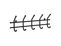 ЗМИ Вешалка настенная "Норма 5" Черный ВН 24