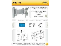Кронштейн TRONE ЖК-75 до 23" черный