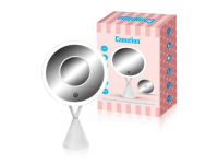 CAMELION M282-DL C01 бел.(Зеркало C LED подсветк.,1X/ Cъёмн.5X- увелич.,дневн.свет,5Вт,4*LR03 /USB)