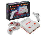 DENDY Achive 640 игр + световой пистолет черная