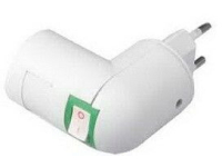 Вилка-патрон ECOLA  APT7SWEAY угловой с выключптелем Белый