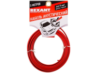 REXANT КАБЕЛЬ АКУСТИЧЕСКИЙ 2Х0,75 ММ? КРАСНО-ЧЕРНЫЙ (М. БУХ 5 М) 01-6104-3-05
