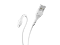 HOCO X37 Cool power charging data cable for Micro USB 1M, 2.4А, white