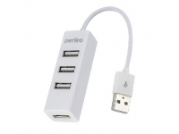 USB хаб PERFEO USB HUB 4 PORT PF HYD 6010H WHITE белый