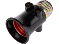 REXANT (11-8855) Е27 ПАТРОН-РОЗЕТКА КАРБОЛИТОВЫЙ, С ЭТИКЕТКОЙ, ЧЕРНЫЙ