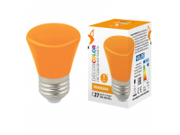 VOLPE UL-00005642 LED-D45-1W/ORANGE/E27/FR/С BELL