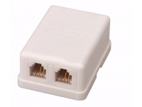 REXANT (03-0002) розетка телефонная 2х6Р-4С