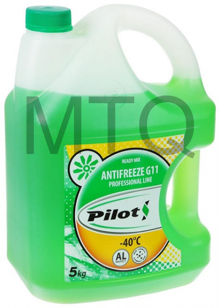 Антифриз PILOTS Green Line 40 готовый -40C зеленый 5 кг.
