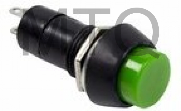 REXANT(36-3042) выключатель-кнопка (PBS-11В) зеленый (100)