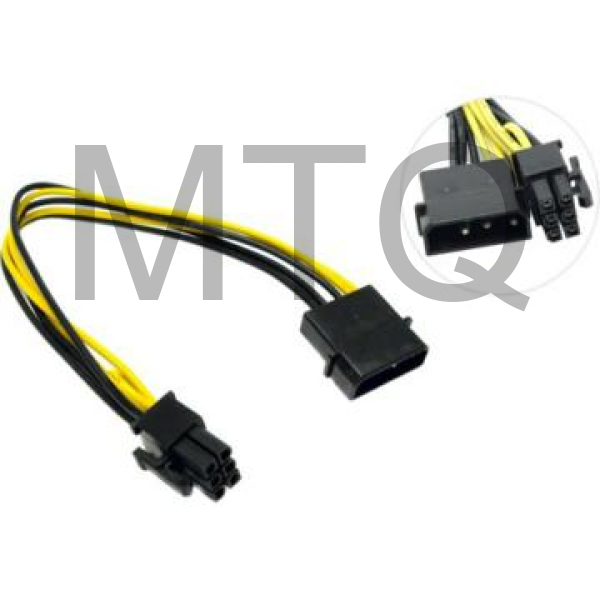 Переходник питания для видеокарт 1big->6pin