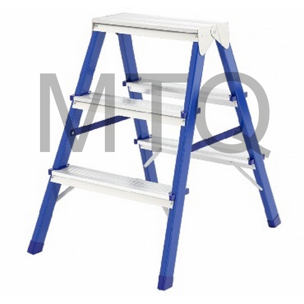 Лестница стремянка LWI 2 х ступ. стальная двусторонняя