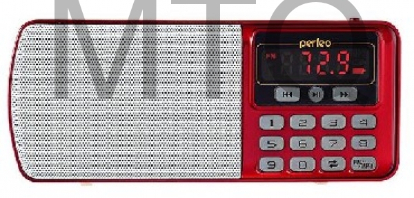 Радиоприемник PERFEO ЕГЕРЬ FM+/MP3/USB красный (i120-RED)