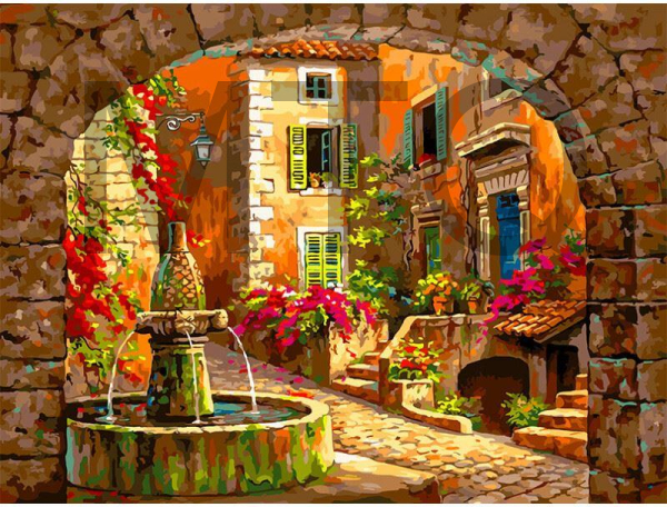 БЕЛОСНЕЖКА 955-AS Дворик с фонтаном