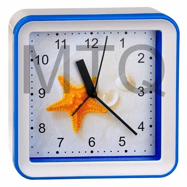 PERFEO (PF_C3137) Quartz часы-будильник "PF-TC-010", квадратные 14,8*14,8 см, подвес на ст