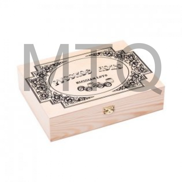 Лото 271-18, бочонок деревянный, в деревянной шкатулке