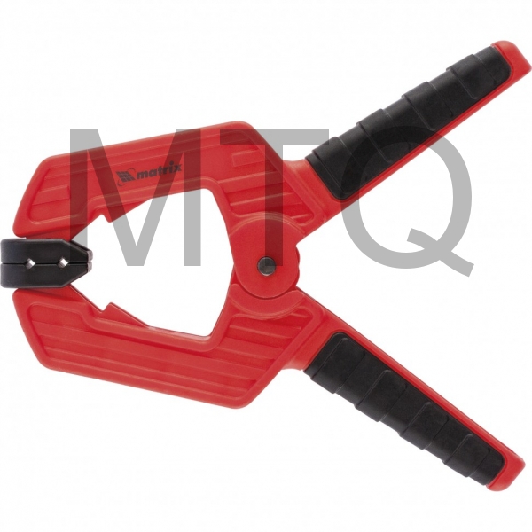 Струбцина клещеобразная 4, усиленная, пластиковый корпус, двухкомпонентные рукоятки, 100 мм Matrix