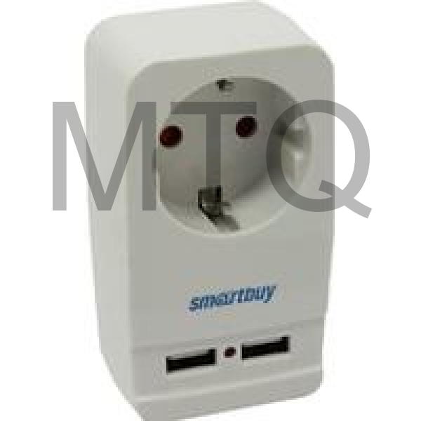 SMARTBUY (SBE-16-A05-USB) адаптер - розетка, 2 USB