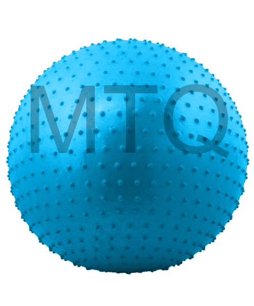 Мяч гимнастический массажный GB-301 75 см, антивзрыв, синий