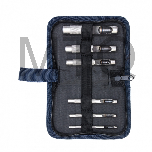 Набор пробойников для кожи 3; 4; 6; 8; 10; 12,5 мм, 6 шт, чехол Сибртех