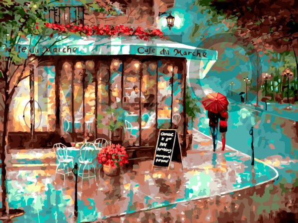 БЕЛОСНЕЖКА 980-AS Франция. Дождливый вечер