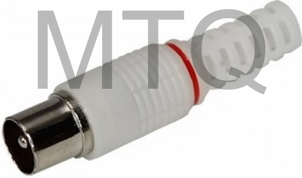 REXANT РАЗЪЕМ ШТЕКЕР TV БЕЗ ПАЙКИ БЕЛЫЙ 05-2041