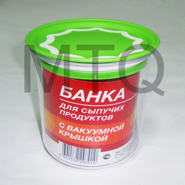 ПОЛИМЕРБЫТ Банка с вакуумной крышкой 0,6л (29701)