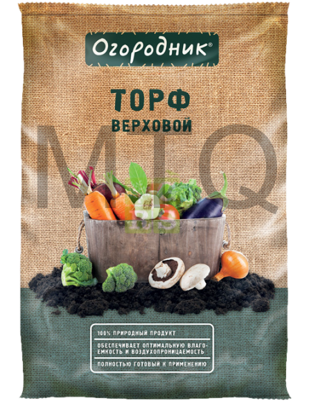 ОГОРОДНИК Торф верховой 9л