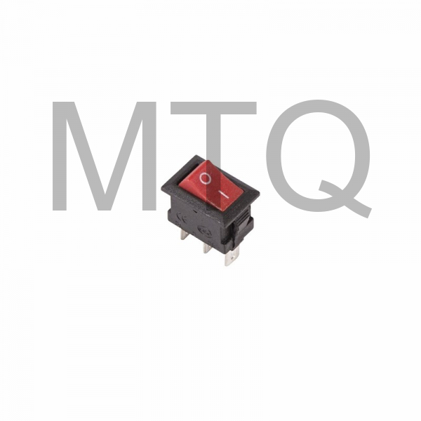 REXANT (36-2031) выключатель клавишный (RWB-102) красный (200)