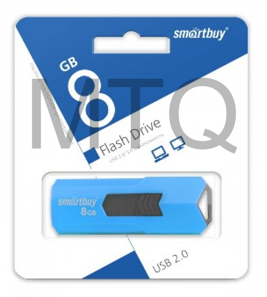USB флеш SMARTBUY (SB8GBST-B) 8GB STREAM BLUE