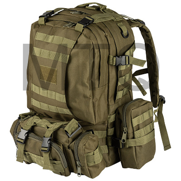 ECOS Рюкзак BL002, цвет: тёмно-зелёный, объём: 55л 105599