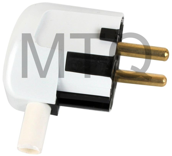 VOLSTEN (14440) Sb2-PZ1 16А, Вилка угловая белая