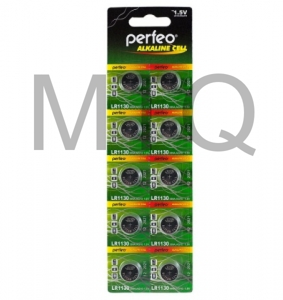 батарейка PERFEO LR1130-10BL ALKALINE CELL 389A AG10 (10)