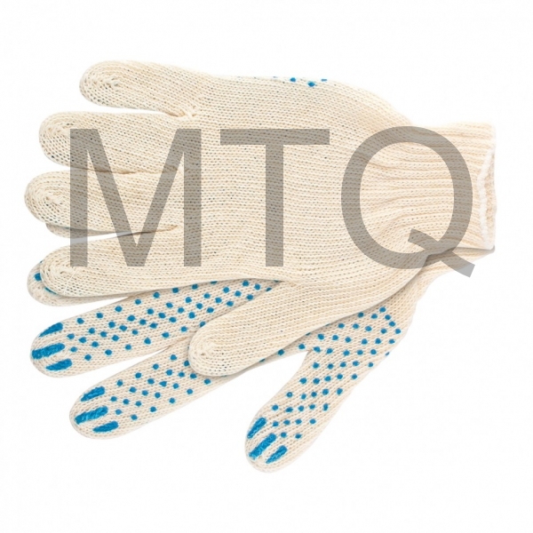 Перчатки х/б, ПВХ покрытие, "Точка", 7 класс Россия