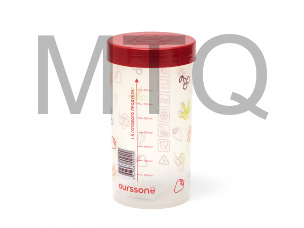 OURSSON JA55040/RD Емкость д/хранения продуктов 1,0л