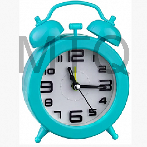 PERFEO (PF_C3153) Quartz часы-будильник "PF-TC-015", круглые диам. 9,5 см, синие