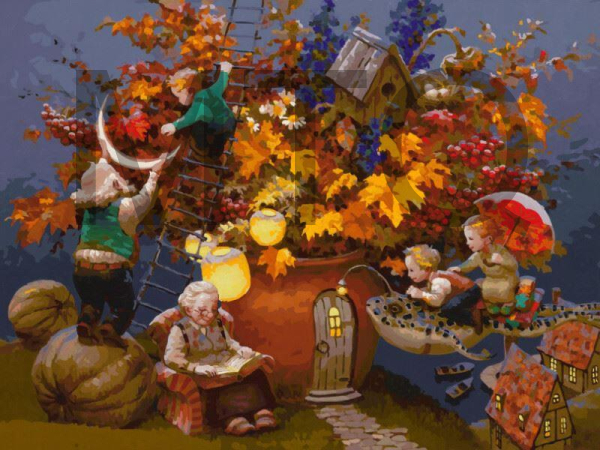 БЕЛОСНЕЖКА 954-AS Семейный осенний букет