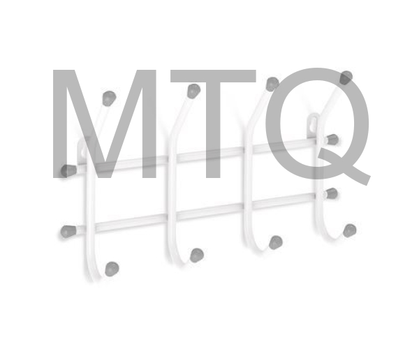 SHEFFILTON Вешалка Стандарт 1/4 белый/серый (+) металл/пластик 195852