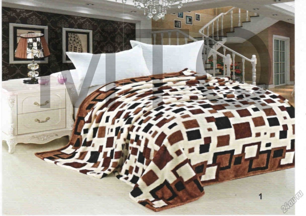 ЮТА-ТЕКС плед Wellsoft 1,5-спальное Квадро