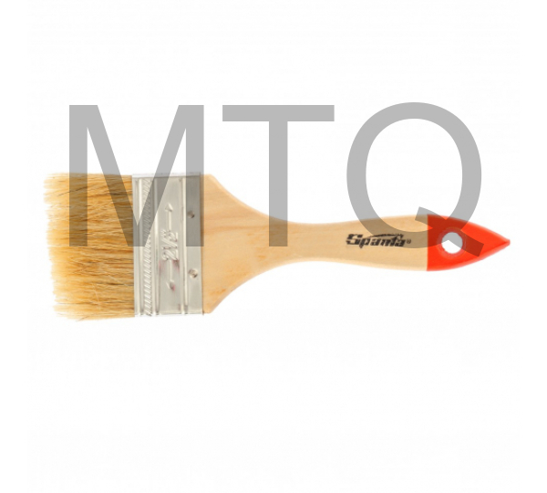 Кисть плоская Slimline 2,5" (63 мм), натуральная щетина, деревянная ручка Sparta