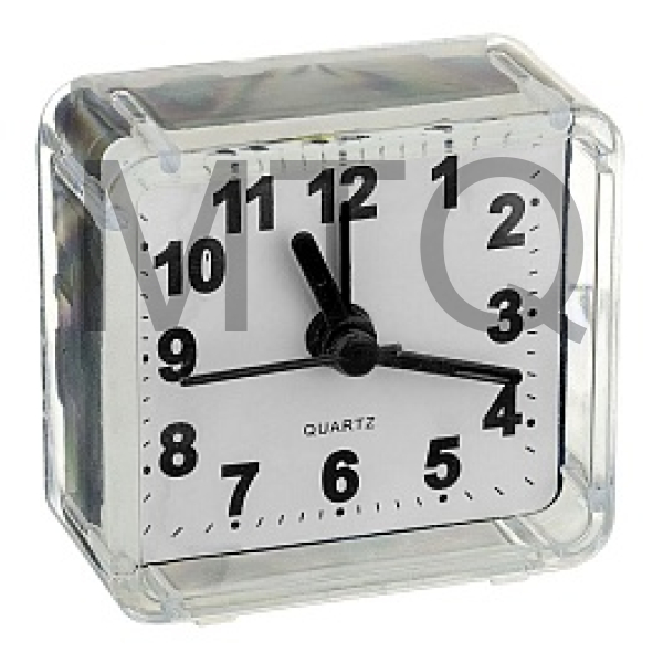 PERFEO (PF_C3086) Quartz часы-будильник "PF-TC-001", квадратные 5,5*5,5 см, белые