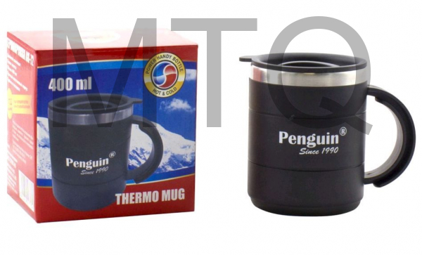 Термокружка PENGUIN Термокружка с крышкой в подарочной коробке, объем 400 мл, BK 72