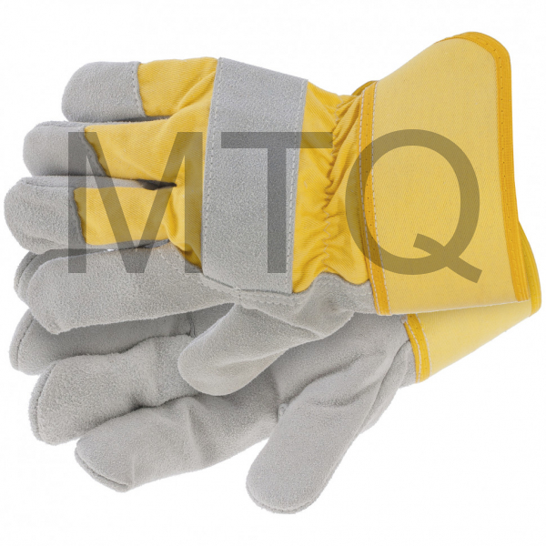 Перчатки спилковые комбинированные, размер XL Сибртех